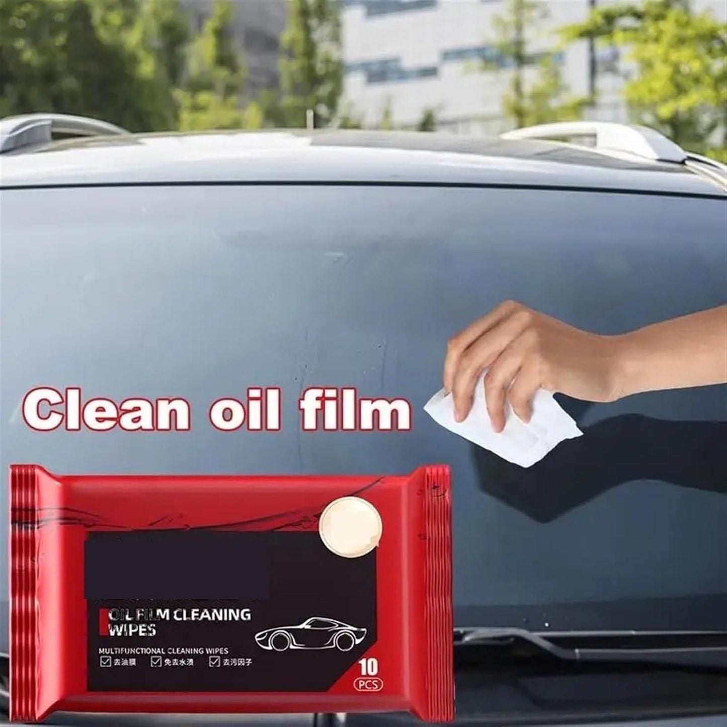 Automotive Oil Film Cleaning Wet Wipes (Pack of 2)